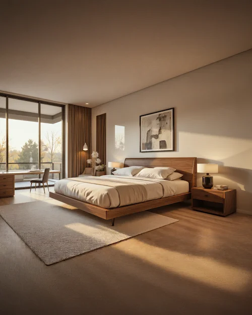 Virtual Staged Bedroom